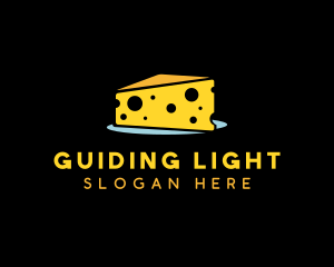 Cheddar Cheese Slice logo design