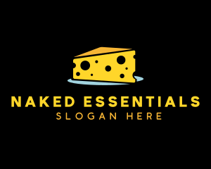 Cheddar Cheese Slice logo design