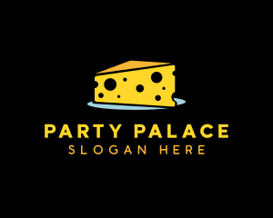 Cheddar Cheese Slice logo design