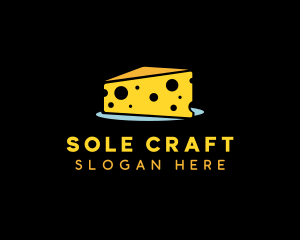 Cheddar Cheese Slice logo design