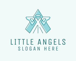 Angel Wings Halo logo design