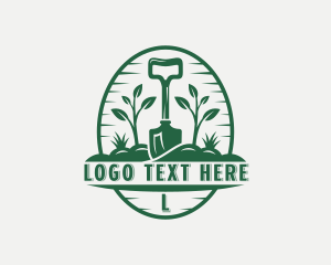 Landscaper Shovel Garden logo