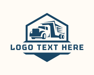 Shipping Courier Truck logo