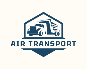 Shipping Courier Truck logo design