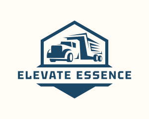 Shipping Courier Truck logo