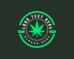 Weed Cannabis Leaf logo