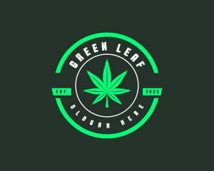 Weed Cannabis Leaf logo