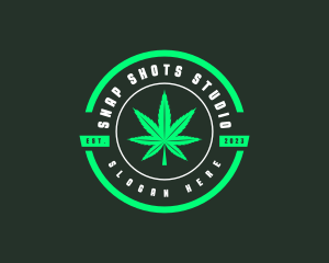 Weed Cannabis Leaf logo