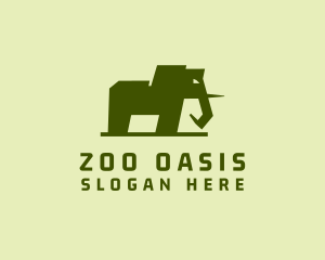 Wild Elephant Zoo logo design