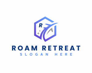 Plane Travel Destination logo