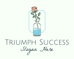 Rose Flower Jar Logo