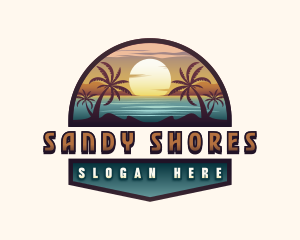 Sunset Beach Travel logo design