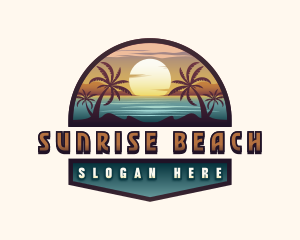 Sunset Beach Travel logo design