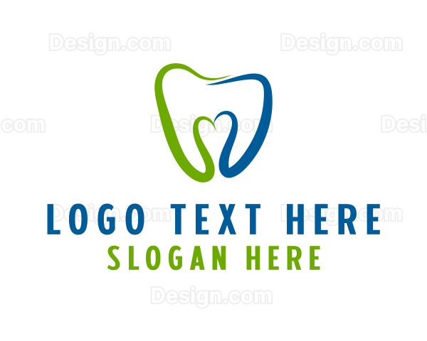 Dental Clinic Heart Logo