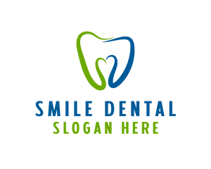 Dental Clinic Heart  logo design