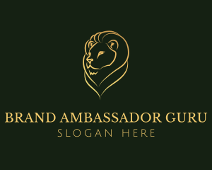 Gold Lion Brand logo design