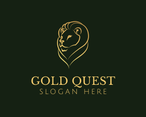 Gold Lion Brand logo design