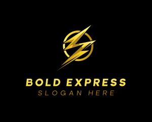 Thunder Bolt Express logo design