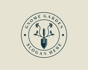 Shovel Plant Gardening logo design