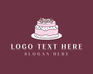 Floral Wedding Cake logo