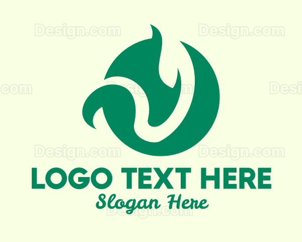 Green Natural Plant Logo