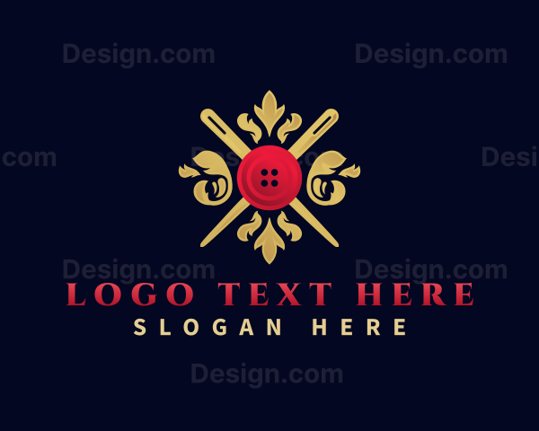 Decorative Sewing Button Logo