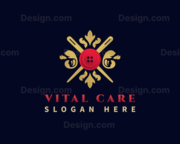 Decorative Sewing Button Logo