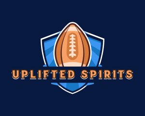 Football Athlete Varsity logo design