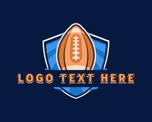 Football - Football Athlete Varsity logo design