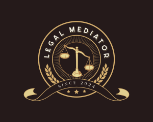 Legal Justice Scale logo design