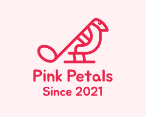 Pink Music Bird logo design