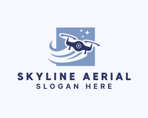 Flying Aerial Drone  logo