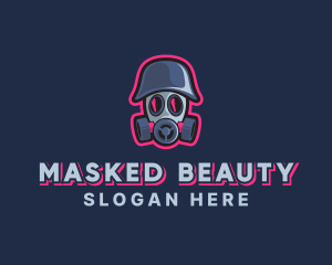 Gas Mask Gaming logo design