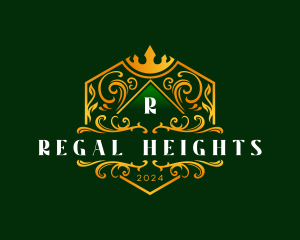 Regal Crown Shield logo design