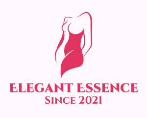 Elegant Woman Body logo design