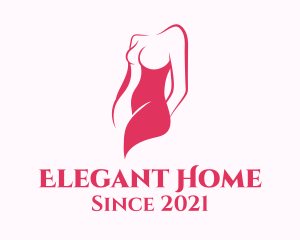 Elegant Woman Body logo design