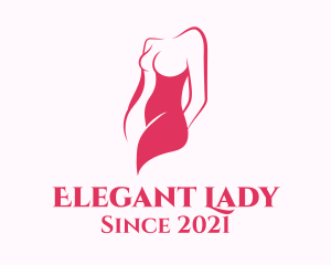 Elegant Woman Body logo design