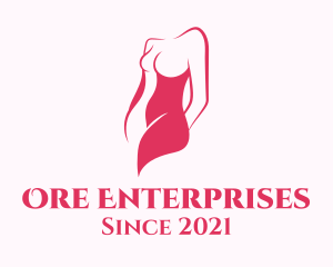 Elegant Woman Body logo design