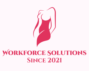 Elegant Woman Body logo design