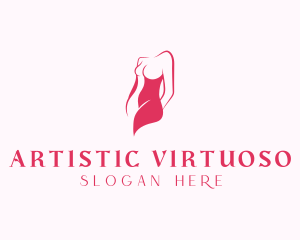 Elegant Woman Body logo design