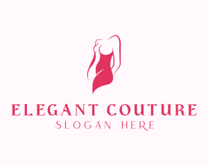 Elegant Woman Body logo design