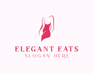 Elegant Woman Body logo design