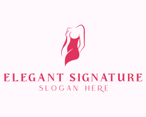 Elegant Woman Body logo design