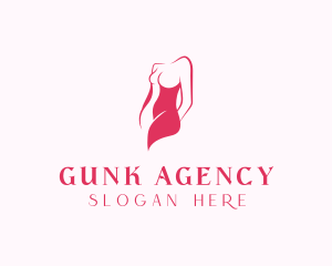 Elegant Woman Body logo design