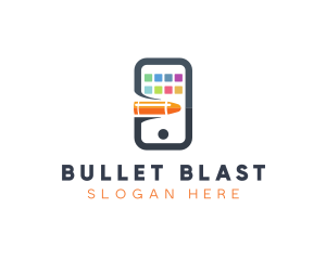 Bullet Mobile Apps logo design