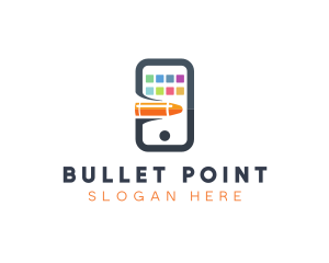 Bullet Mobile Apps logo design