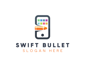 Bullet Mobile Apps logo design