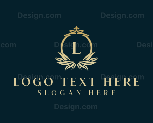 Stylish Decorative Leaf Logo