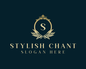 Stylish Decorative Leaf logo design