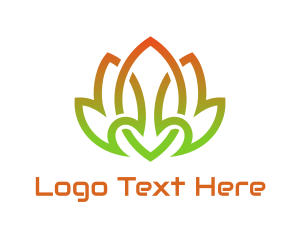 Flaming Green Lotus  logo